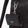 Black Saffiano leather headphone case - Image 3