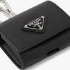 Black Saffiano leather headphone case - Image 4
