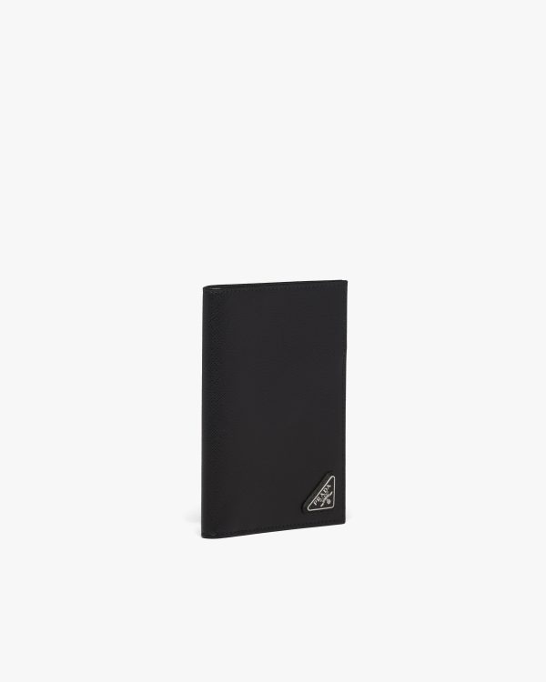 Black Saffiano leather passport holder - Image 3