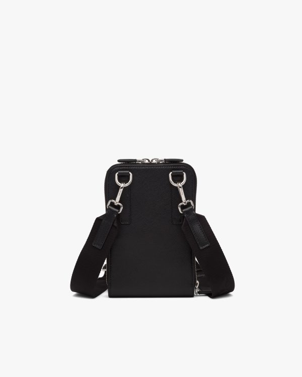 Black Saffiano leather smartphone case - Image 4