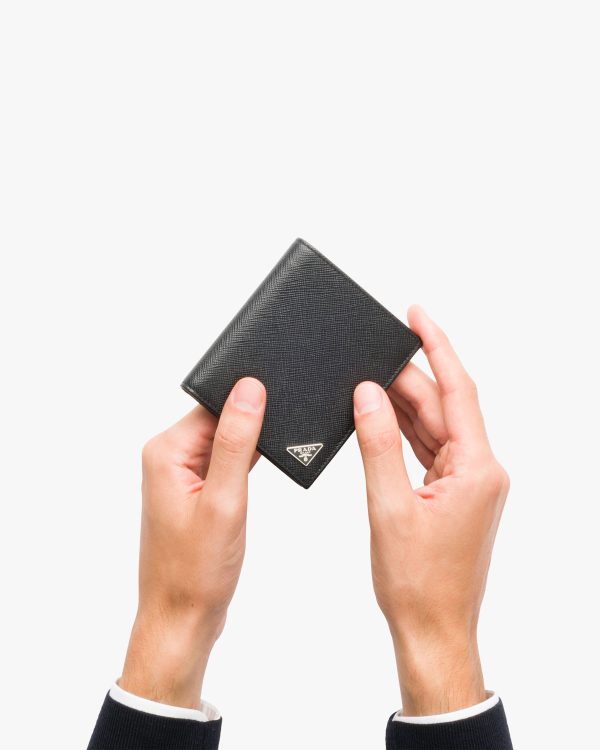 Black Saffiano leather wallet - Image 3