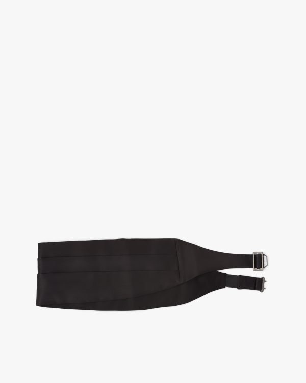 Black Satin tuxedo cummerbund