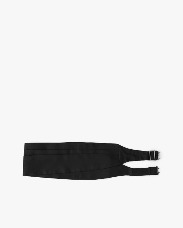 Black Satin tuxedo cummerbund