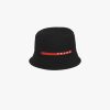 Black Technical Fabric Bucket Hat - Image 3