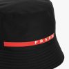 Black Technical Fabric Bucket Hat - Image 4