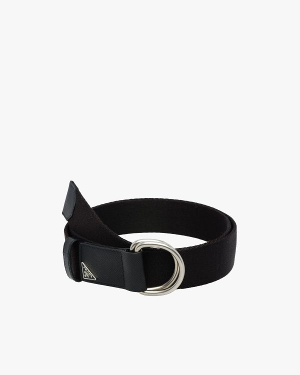 Black Woven Nylon Belt