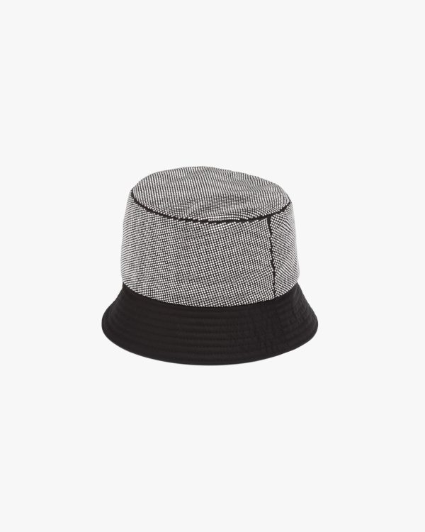 Black/steel Re-Nylon bucket hat