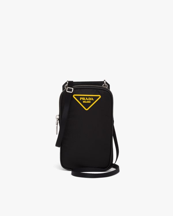 Black/yellow Nylon Cellphone Case