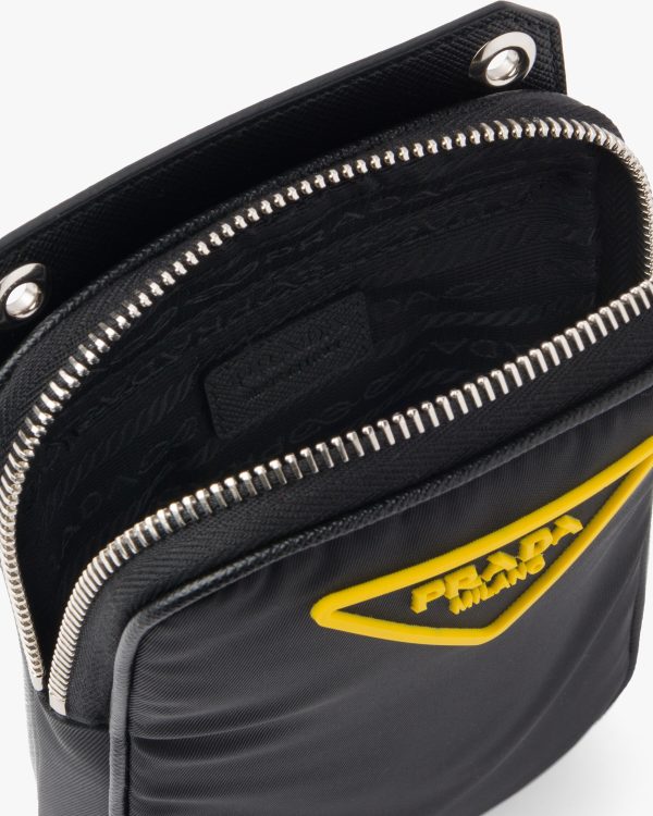 Black/yellow Nylon Cellphone Case - Image 4