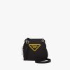 Black/yellow Nylon Mini Pouch