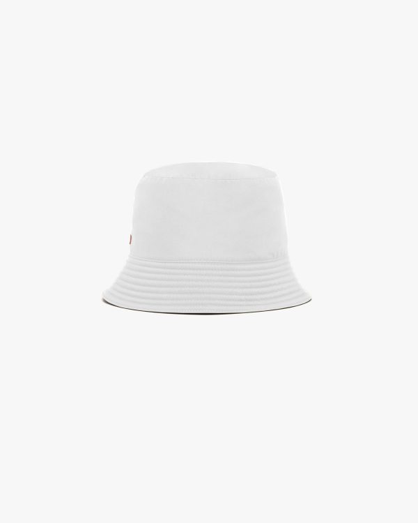Chalk White Technical Fabric Bucket Hat