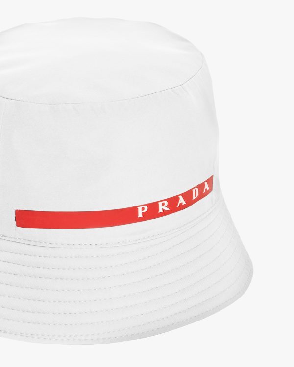 Chalk White Technical Fabric Bucket Hat - Image 4