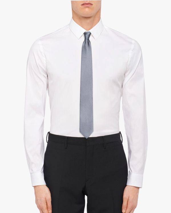 Iron Gray Satin tie - Image 2