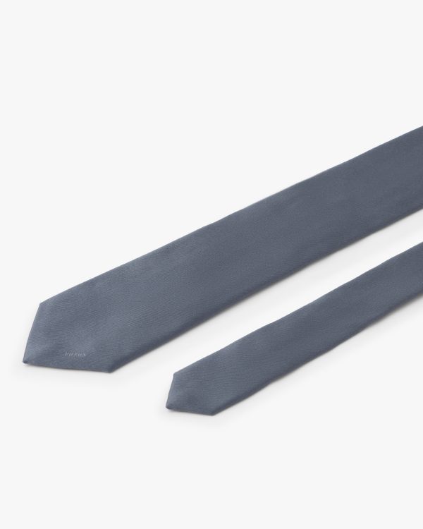 Iron Gray Satin tie - Image 3