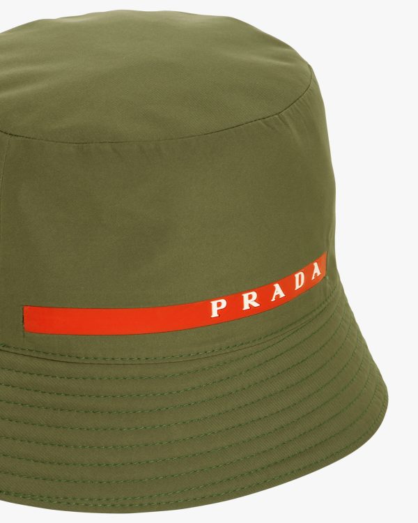 Military Green Technical Fabric Bucket Hat - Image 3