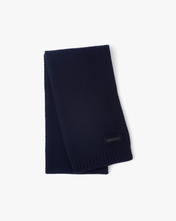 Navy Cashmere scarf