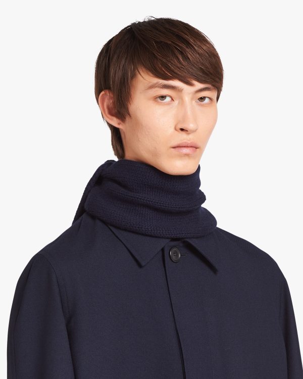 Navy Cashmere scarf - Image 2
