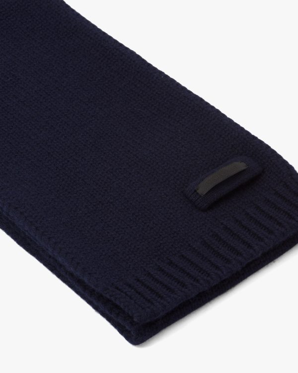 Navy Cashmere scarf - Image 4