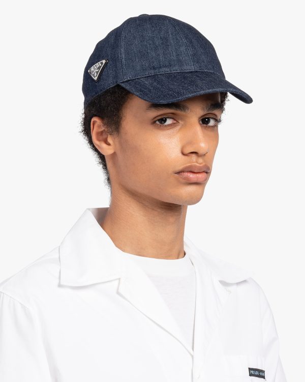 Navy Denim baseball cap - Image 2