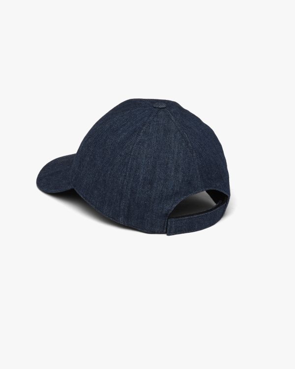 Navy Denim baseball cap - Image 3