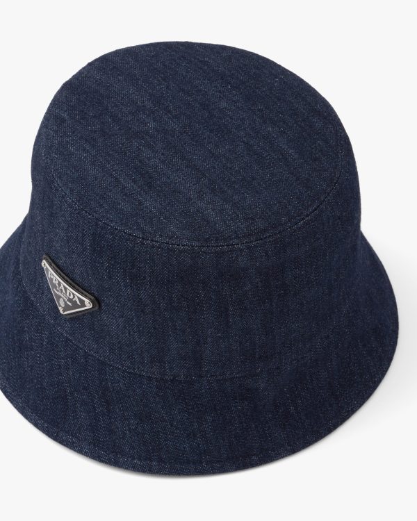 Navy Denim bucket hat - Image 3