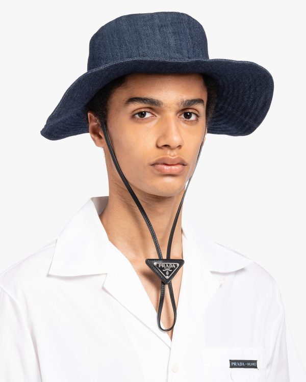 Navy Denim hat - Image 2