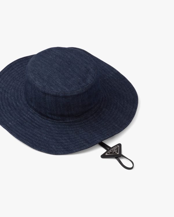 Navy Denim hat - Image 4