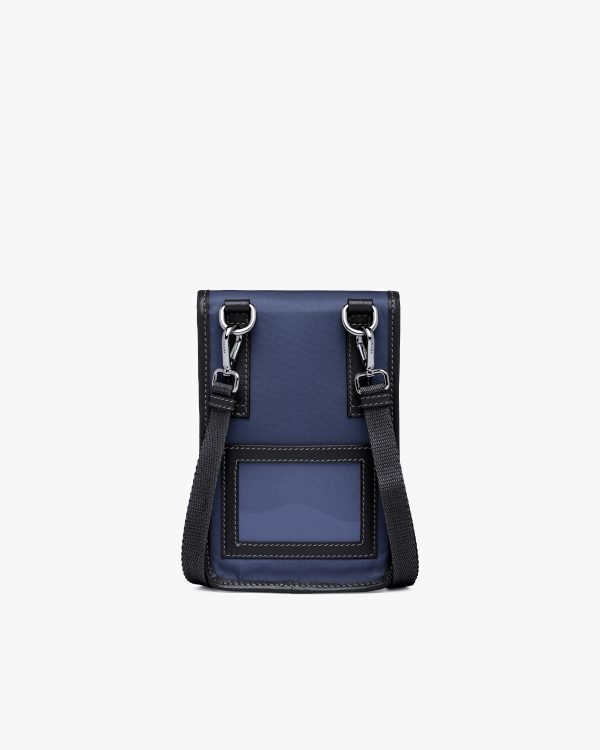 Navy Re-Nylon and Saffiano leather smartphone case - Image 3