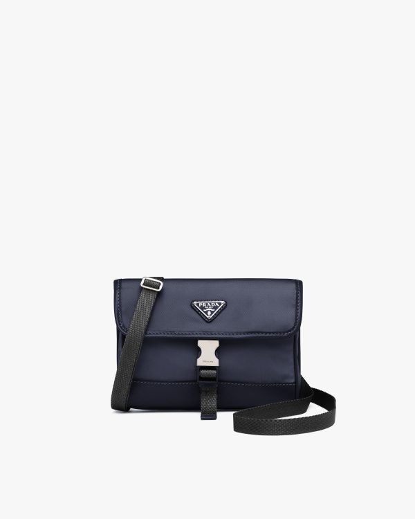 Navy Re-Nylon and Saffiano leather smartphone case
