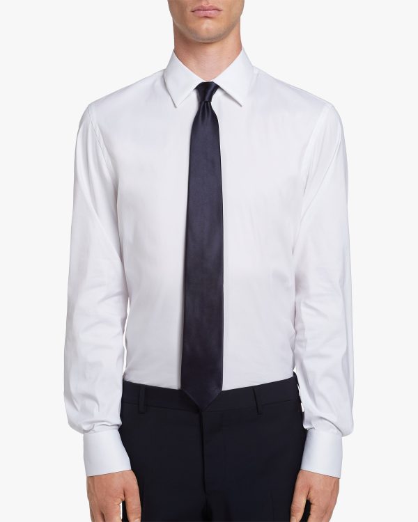 Navy Satin tie - Image 2