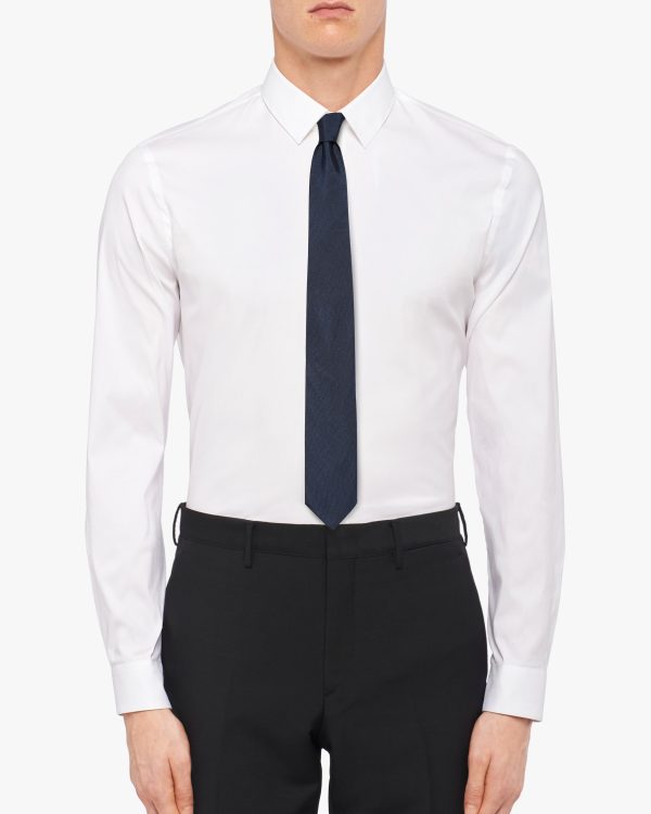 Navy Silk tie - Image 2