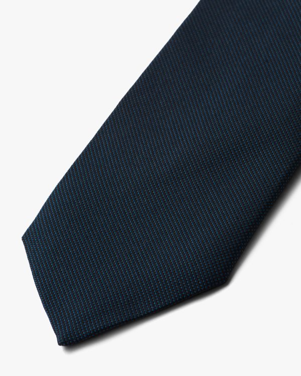 Navy Silk tie - Image 3