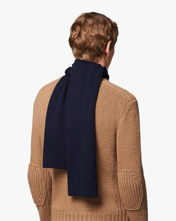 Navy Wool scarf - Image 3