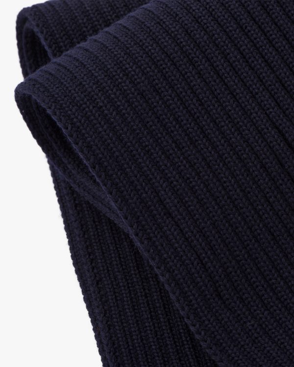 Navy Wool scarf - Image 4