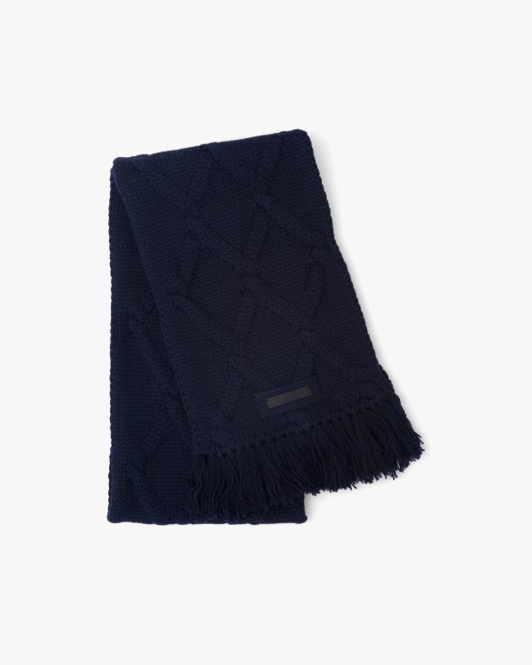 Navy Wool scarf