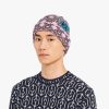Pink/black Wool and cashmere jacquard beanie - Image 2