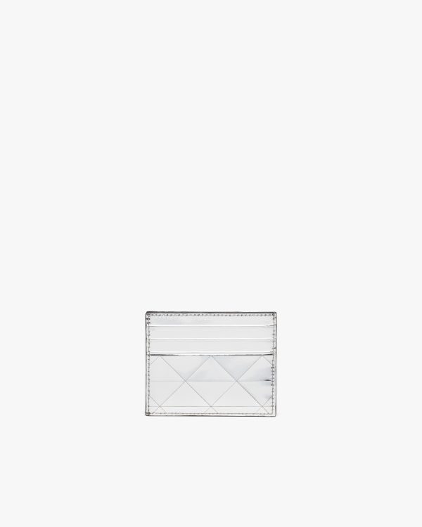 Silver Brushed leather card holder - Image 2