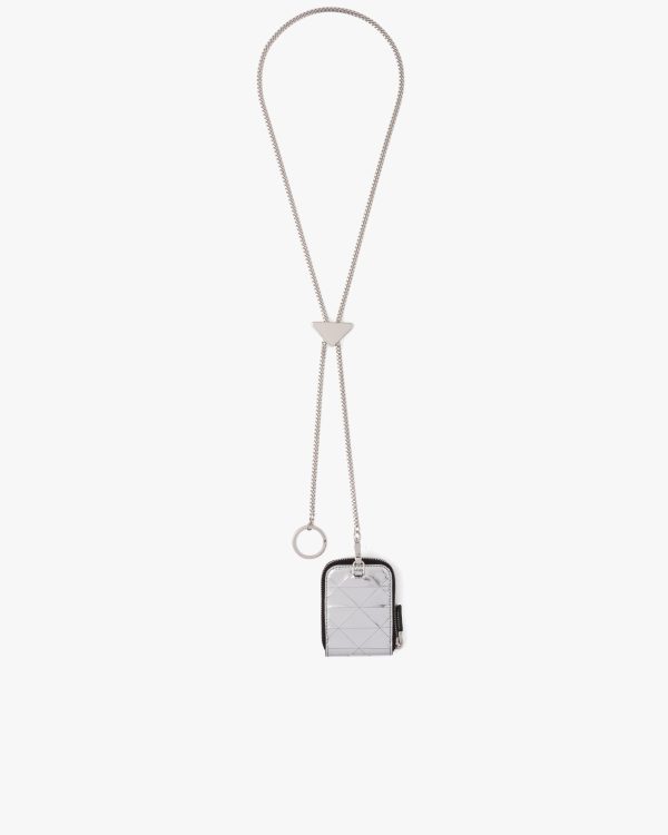 Silver Brushed leather pouch - Image 2