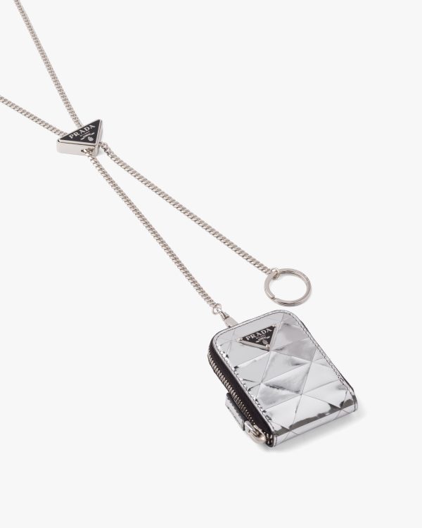 Silver Brushed leather pouch - Image 4