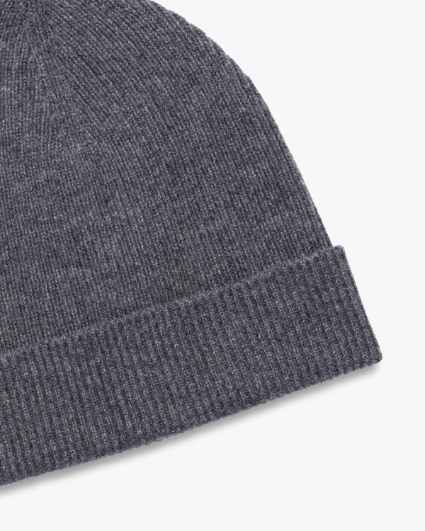Slate Gray Cashmere Hat - Image 3