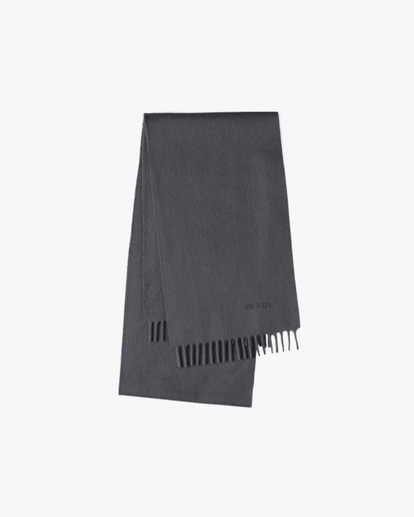 Slate Gray Cashmere Scarf