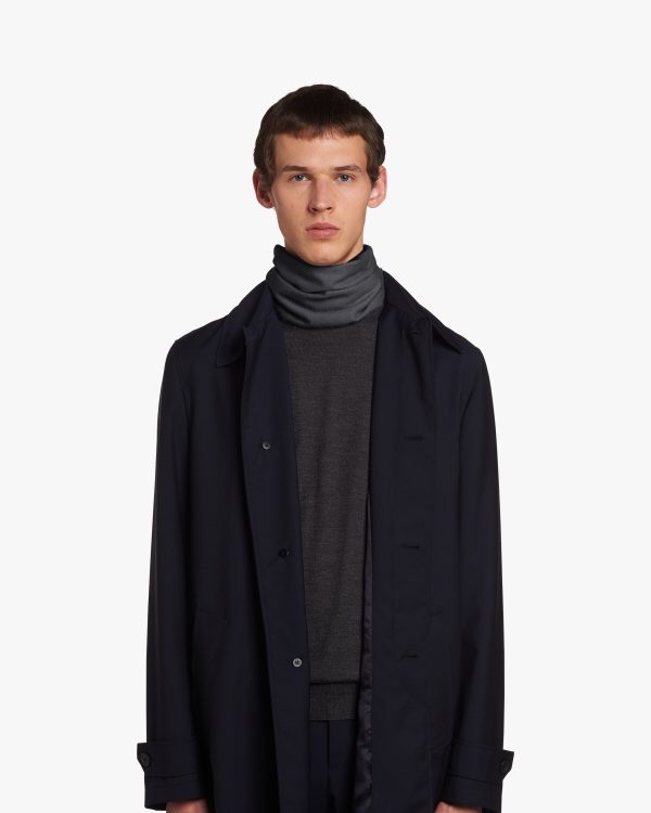 Slate Gray Cashmere Scarf - Image 2