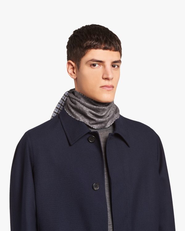 Slate Gray Double cashmere scarf - Image 2