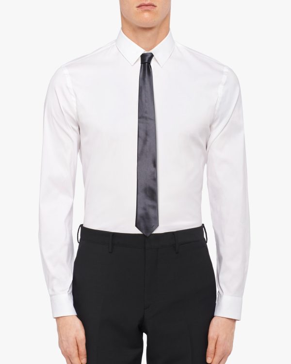 Smoky Gray Satin tie - Image 2