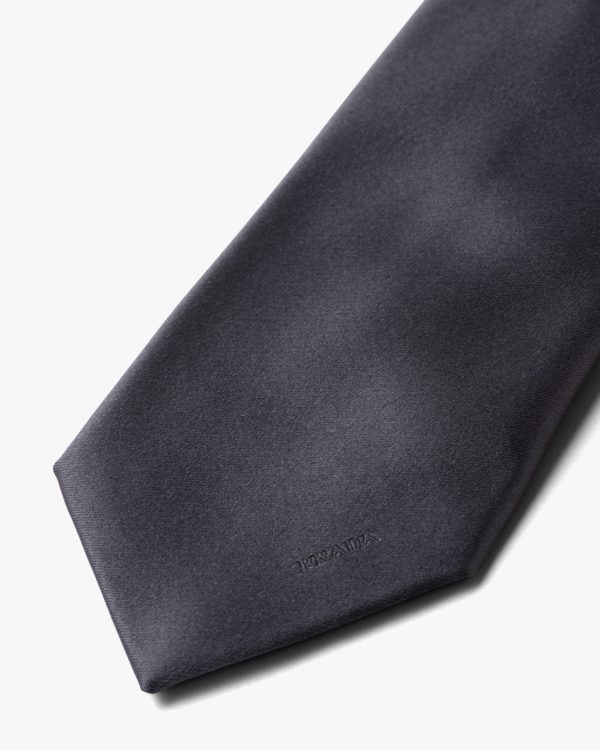 Smoky Gray Satin tie - Image 3