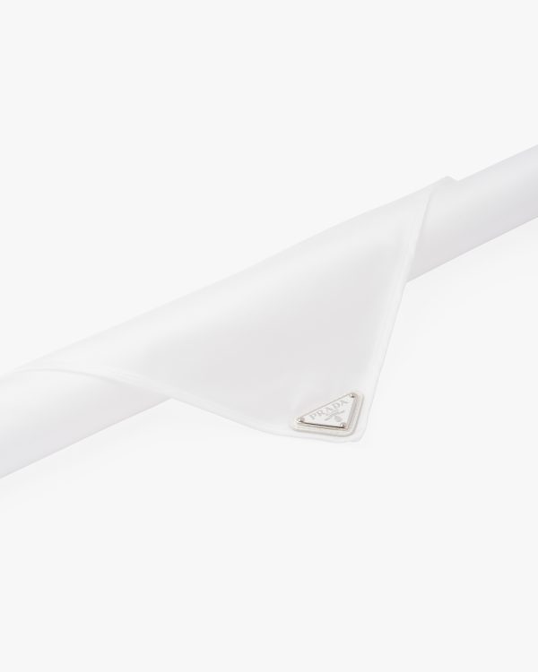 White Re-Nylon foulard - Image 2