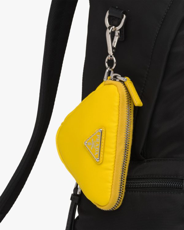 Yellow Re-Nylon mini pouch - Image 3