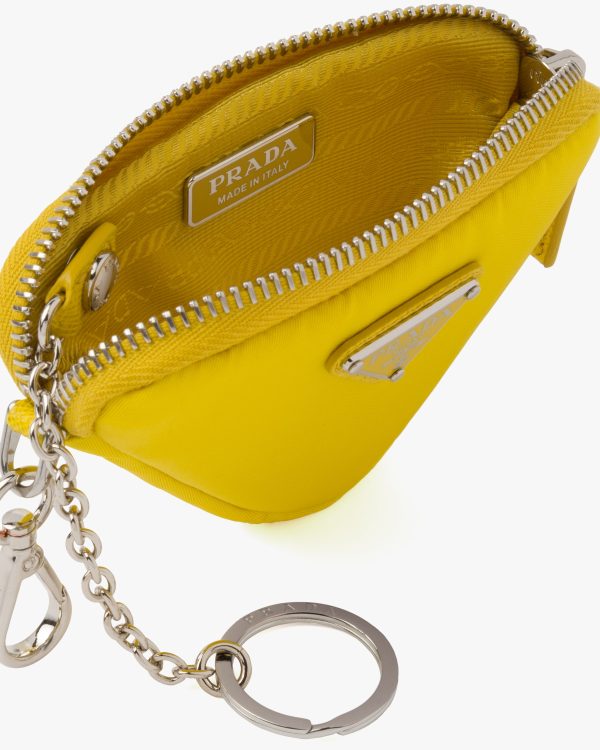 Yellow Re-Nylon mini pouch - Image 4