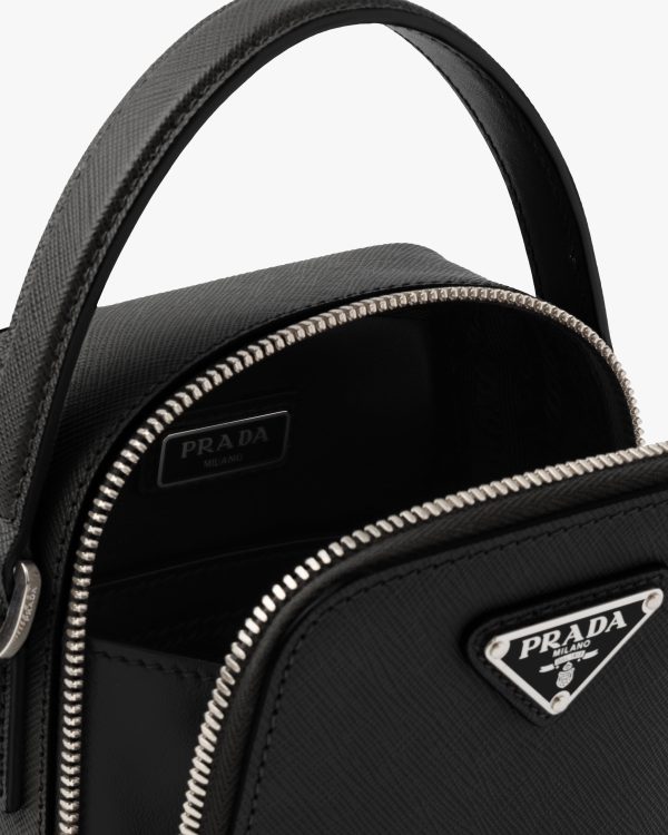 Black Prada Brique Saffiano leather bag - Image 5