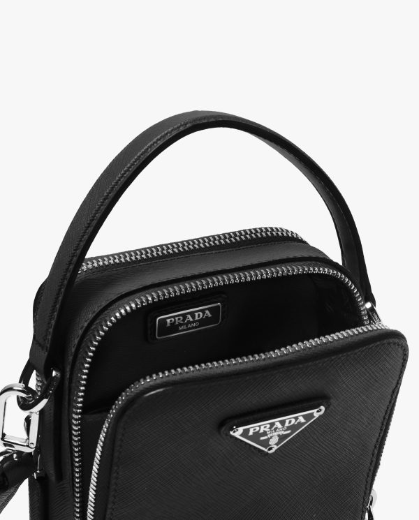 Black Prada Brique Saffiano leather bag - Image 5